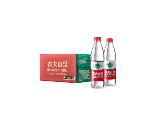 农夫山泉 饮用天然水550ml普通装x24瓶