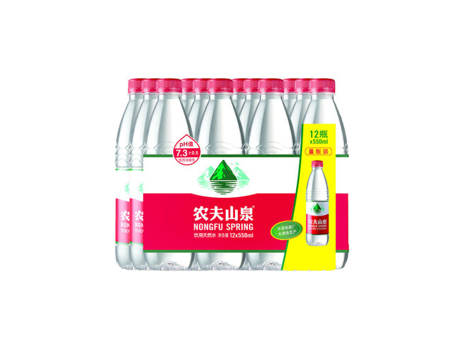 农夫山泉 饮用天然水塑膜量贩装550mlx12瓶